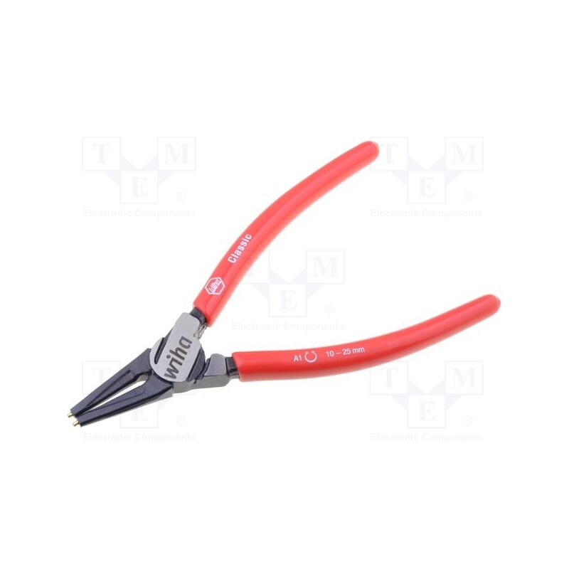 1 pcs x WIHA - 34699 - Pliers, for circlip, external, 10÷25mm, Pliers len: 140mm, steel