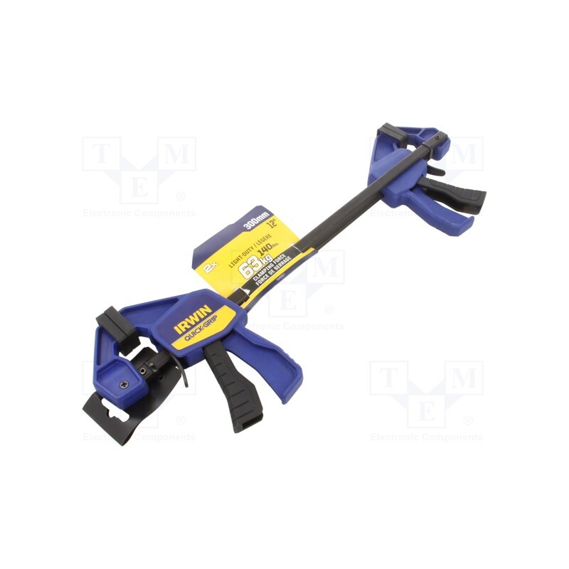 1 pcg x IRWIN - T54122EL7 - Parallel clamp, max.300mm, carpentry works, 2pcs.