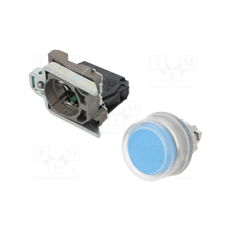 1 pcs x SCHNEIDER ELECTRIC - XB4BP61 - Switch: push-button, 22mm, NO, blue, none, 3A/240VAC, 0.55A/125VDC