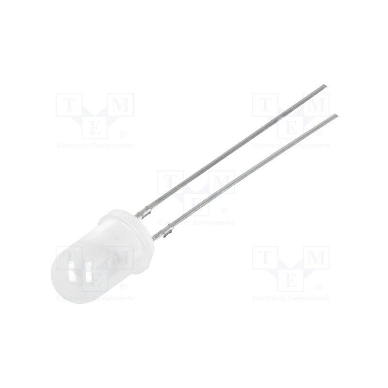 1 pcs x OPTOSUPPLY - OSW5HA5A32A - LED, 5mm, white cold, 1120÷1560mcd, 30°, Front: convex, 2.9÷3.6V