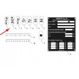 P5s51401002 actuator extension sticker