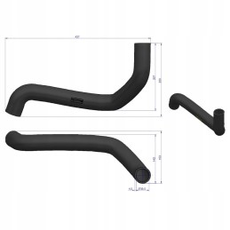 Upper radiator hose case ih 3220434r1 warynski