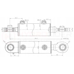 Hydraulic actuator 80 40 525 u35 l 795 hydrolider