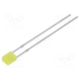 1 pcs x BRIGHTEK (EUROPE) - N0Y64L64 - LED, rectangular, 2x3mm, yellow, 100÷120(typ)-180mcd, 120°, 20mA