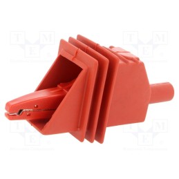 1 pcs x ELECTRO-PJP - 5450-HT-RT - Crocodile clip, 20A, red, Grip capac: max.25mm, Socket size: 4mm