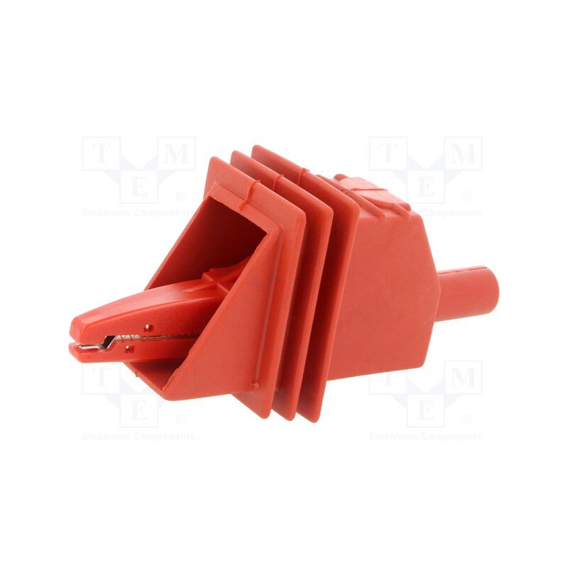 1 pcs x ELECTRO-PJP - 5450-HT-RT - Crocodile clip, 20A, red, Grip capac: max.25mm, Socket size: 4mm