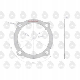 Final drive cover gasket c 330 original 50011090