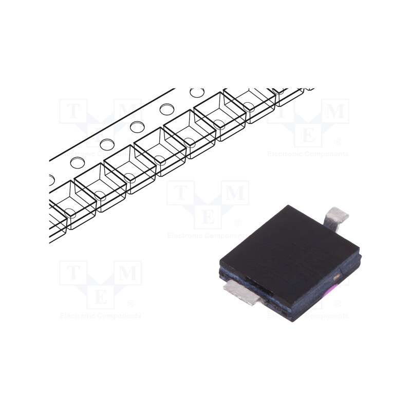 2 pcs x ams OSRAM - BPW 34 FASR - Photodiode, DIL, SMD, 880nm, 730÷1100nm, 60°, 2nA, black, 150mW