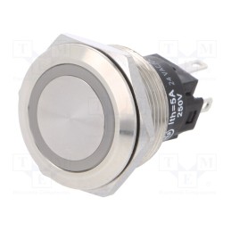 1 pcs x EAO - 82-6151.2124 - Switch: vandal resistant, Pos: 2, SPDT, 3A/240VAC, 3A/240VDC, ON-ON