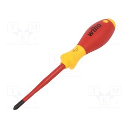 1 pcs x WIHA - 35394 - Screwdriver, insulated,slim, Phillips, PH2, Blade length: 100mm