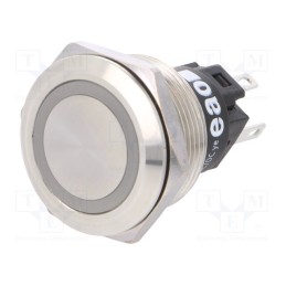 1 pcs x EAO - 82-6151.1143 - Switch: vandal resistant, Pos: 2, SPDT, 3A/240VAC, 3A/240VDC, 12V