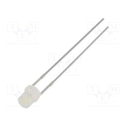 1 pcs x OPTOSUPPLY - OSW5YK34E2A - LED, 3mm, white cold, 330÷500mcd, 140°, Front: flat, 2.9÷3.6V