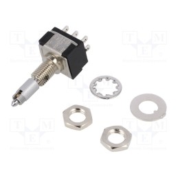 1 pcs x KNITTER-SWITCH - MTL 206 P - Switch: toggle, Pos: 3, DPDT, ON-OFF-ON, 6A/125VAC, 6A/6VDC, 20mΩ