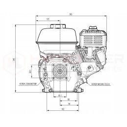 Combustion engine honda gx160 ut2sx40h pump 4 70cm