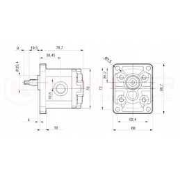 Combustion engine honda gx160 ut2sx40h pump 4 70cm