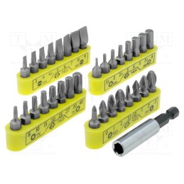 1 set x C.K - T4520 - Kit: screwdriver bits, 30mm, Mounting: 1/4' (C6,3mm), blister