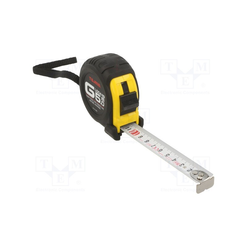 1 pcs x TAJIMA - G9P50MTL215Y - Measuring tape, L: 5m, Width: 19mm, Enclos.mat: ABS, Class: II