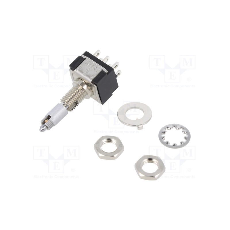 1 pcs x KNITTER-SWITCH - MTL 206 PA - Switch: toggle, Pos: 3, DPDT, ON-ON-ON, 6A/125VAC, 6A/6VDC, 20mΩ