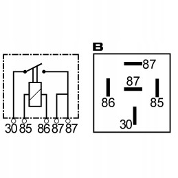 Relay 12v 30a 5 pin type fp 02gi