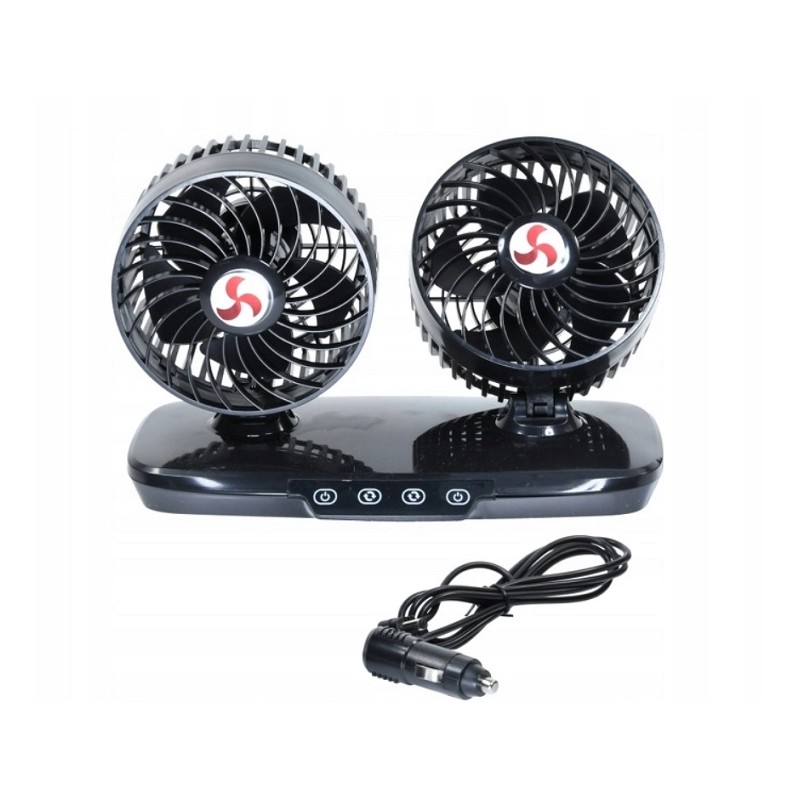 Double 12v touch fan rotary fan