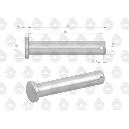 Pc 330 hanger mounting pin, original Ursus