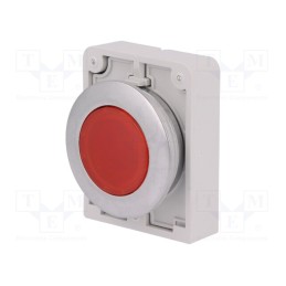 1 pcs x EATON ELECTRIC - M30C-FDL-R - Switch: push-button, 30mm, Stabl.pos: 1, red, M22-FLED,M22-LED