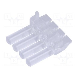 10 pcs x MENTOR - 1271.2004 - Fiber for LED, round, Ø2mm, No.of mod: 4, Front: convex