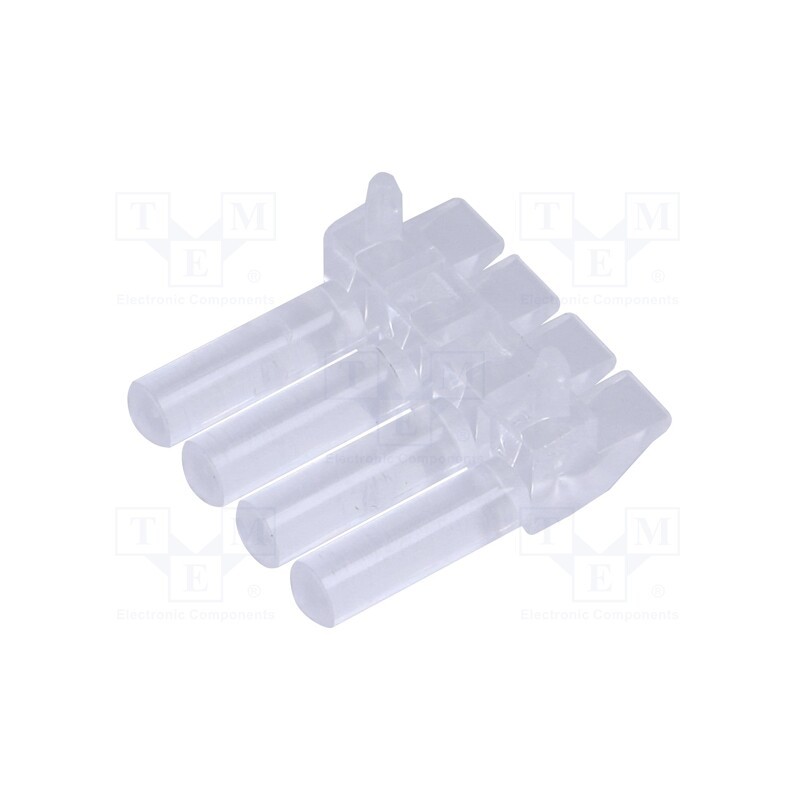 10 pcs x MENTOR - 1271.2004 - Fiber for LED, round, Ø2mm, No.of mod: 4, Front: convex