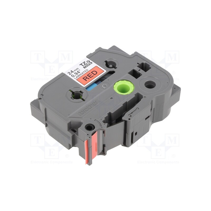 1 pcs x BROTHER - TZE-451 - Tape, 24mm, 8m, red, Character colour: black, laminated,glued