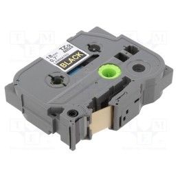 1 pcs x BROTHER - TZE-344 - Tape, 18mm, 8m, black, Character colour: golden, laminated,glued
