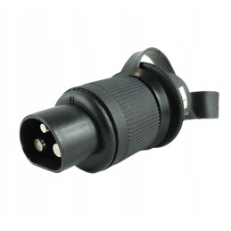 3-pin, 3-pole plug for tractor machines