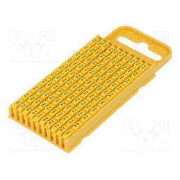 100 pcs x HELLERMANNTYTON - 561-03264 - Markers, Marking: Z, 4.3÷5.3mm, polyamide, yellow, -40÷85°C, WIC