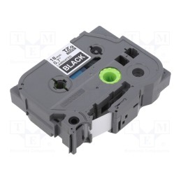 1 pcs x BROTHER - TZE-345 - Tape, 18mm, 8m, black, Character colour: white, laminated,glued