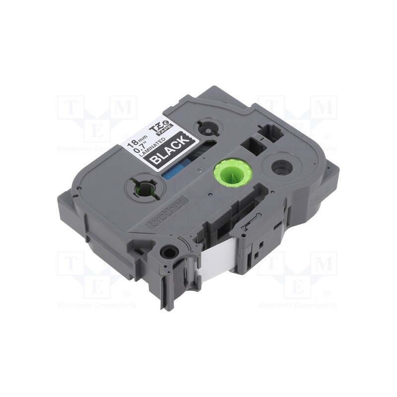 1 pcs x BROTHER - TZE-345 - Tape, 18mm, 8m, black, Character colour: white, laminated,glued