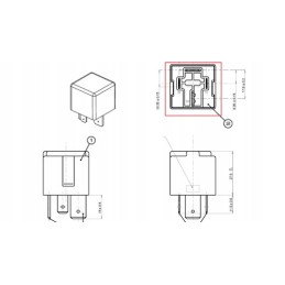 Electrical relay new holland 87341931