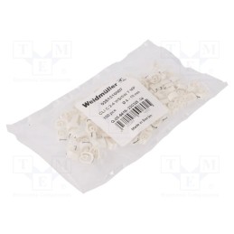 100 pcs x WEIDMu00dcLLER - CLI C 2-4 WS/SW 7 MP - Markers, Marking: 7, 4÷10mm, PVC, white, -30÷80°C, leaded, CLI C
