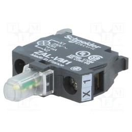 1 pcs x SCHNEIDER ELECTRIC - ZALVM1 - Illuminating unit, 22mm, Harmony XB4, -25÷70°C, Illumin: LED