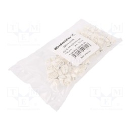 100 pcs x WEIDMu00dcLLER - CLI C 2-4 WS/SW 6 MP - Markers, Marking: 6, 4÷10mm, PVC, white, -30÷80°C, leaded, CLI C