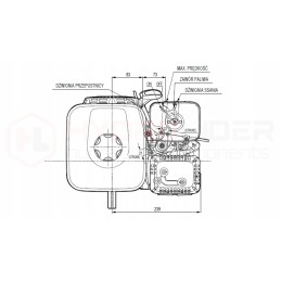 Combustion engine honda gx160 ut2sx40h pump 3 80cm