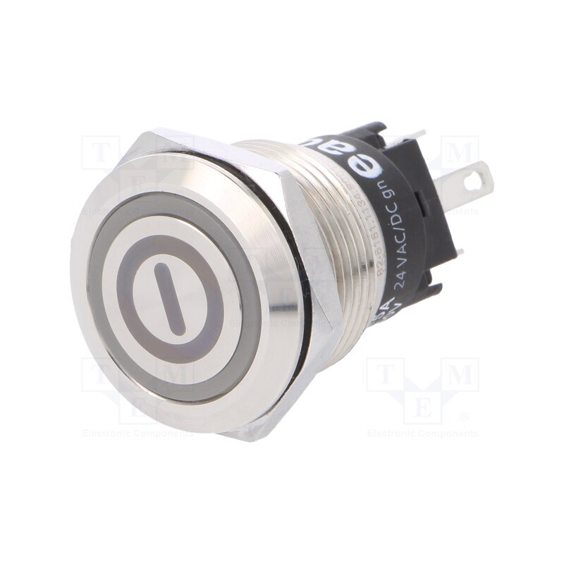 1 pcs x EAO - 82-5151.1134.B001 - Switch: vandal resistant, Pos: 2, SPDT, 3A/240VAC, 3A/240VDC, green