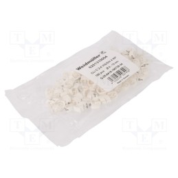 100 pcs x WEIDMu00dcLLER - CLI C 2-4 WS/SW 4 MP - Markers, Marking: 4, 4÷10mm, PVC, white, -30÷80°C, leaded, CLI C