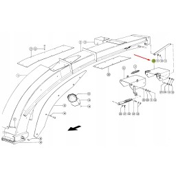 Claas jaguar 076631 exhaust chimney tip