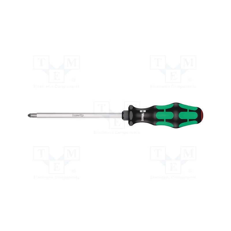 1 pcs x WERA - 5008753001 - Screwdriver, Phillips, PH3, Blade length: 150mm