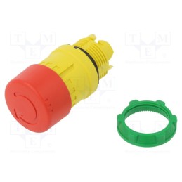 1 pcs x SCHNEIDER ELECTRIC - ZB5AS834TQ - Switch: emergency stop, 22mm, Stabl.pos: 2, red, none, IP66, Pos: 2