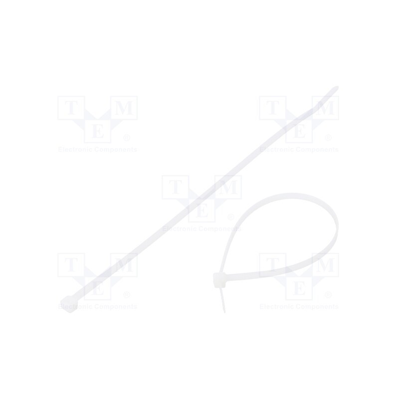 100 pcs x PANDUIT - PLT2I-C - Cable tie, L: 203mm, W: 3.6mm, polyamide, 178N, natural, Ømax: 51mm