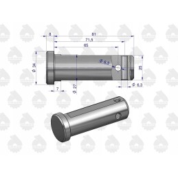 Lower lever joint pin C 385 original Ursus