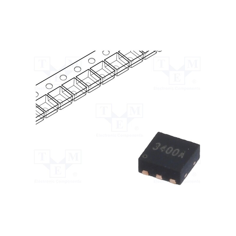 10 pcs x YANGJIE TECHNOLOGY - YJQ3400A - Transistor: N-MOSFET x2, TRENCH POWER LV, unipolar, 30V, 6.2A