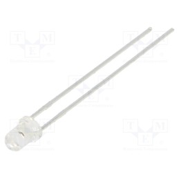 1 pcs x LUCKYLIGHT - LL-304UYC2E-Y2-4DC - LED, 3mm, yellow, 2300mcd, 35°, Front: convex, 1.6÷2.5V