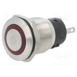 1 pcs x SWITCH COMPONENTS - PD-1E-DC-9-RL - Switch: vandal resistant, Pos: 2, SPDT, 10A/14VDC, IP67, ON-(ON)