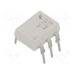 2 pcs x ONSEMI - H11A1M - Optocoupler, THT, Ch: 1, OUT: transistor, 4.17kV, CTR@If: 50%@10mA
